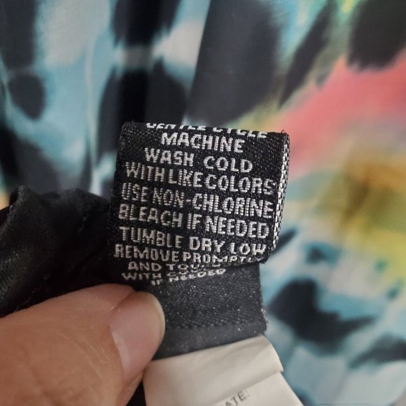 Torrid Plus Size Women's Rainbow Tie-Dye Sleeveless Maxi Dress Chiffon Size 20 - Picture 5 of 16